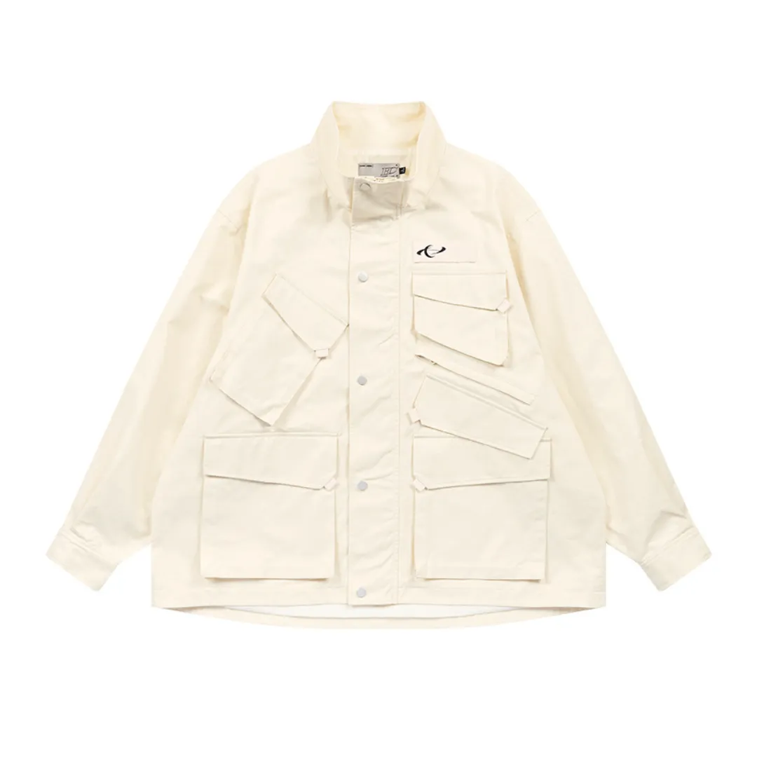 Asymmetrical Multi-Pocket Functional Jacket
