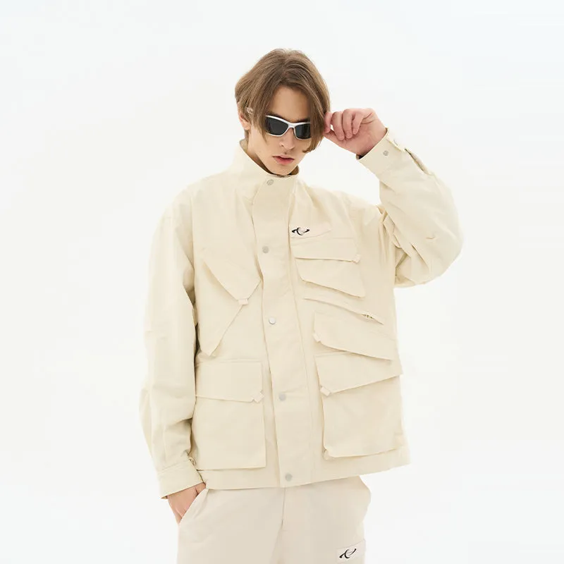 Asymmetrical Multi-Pocket Functional Jacket