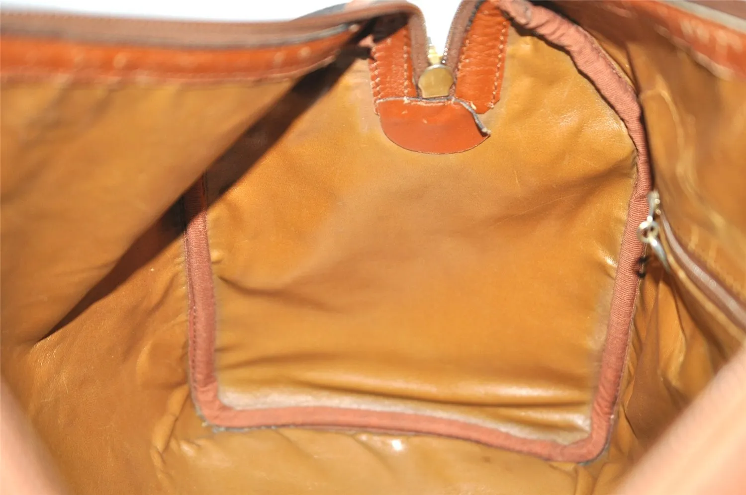 Authentic BALLY Vintage PVC Leather Travel Boston Bag Brown 2703J