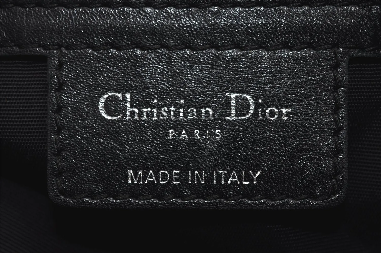 Authentic Christian Dior Panarea Cannage Tote Bag PVC Leather Black 5700I