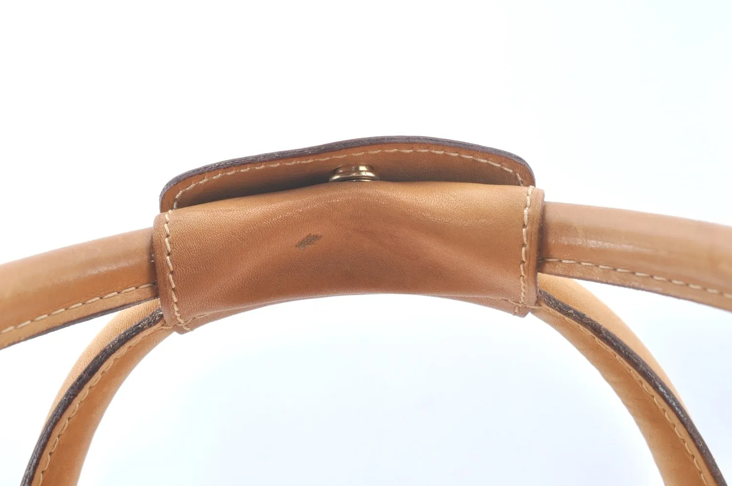Authentic GUCCI Micro GG PVC Leather Travel Boston Bag Brown L0072
