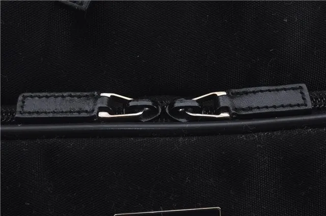Authentic GUCCI Vintage 2Way Boston Hand Bag Nylon Leather Black 4851D
