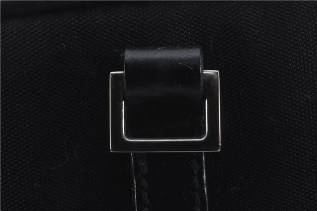 Authentic GUCCI Vintage 2Way Boston Hand Bag Nylon Leather Black 4851D