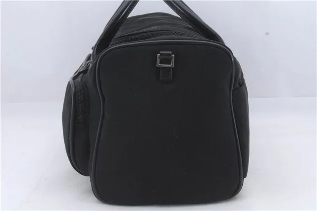 Authentic GUCCI Vintage 2Way Boston Hand Bag Nylon Leather Black 4851D