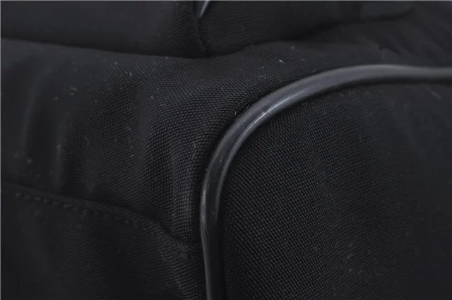 Authentic GUCCI Vintage 2Way Boston Hand Bag Nylon Leather Black 4851D