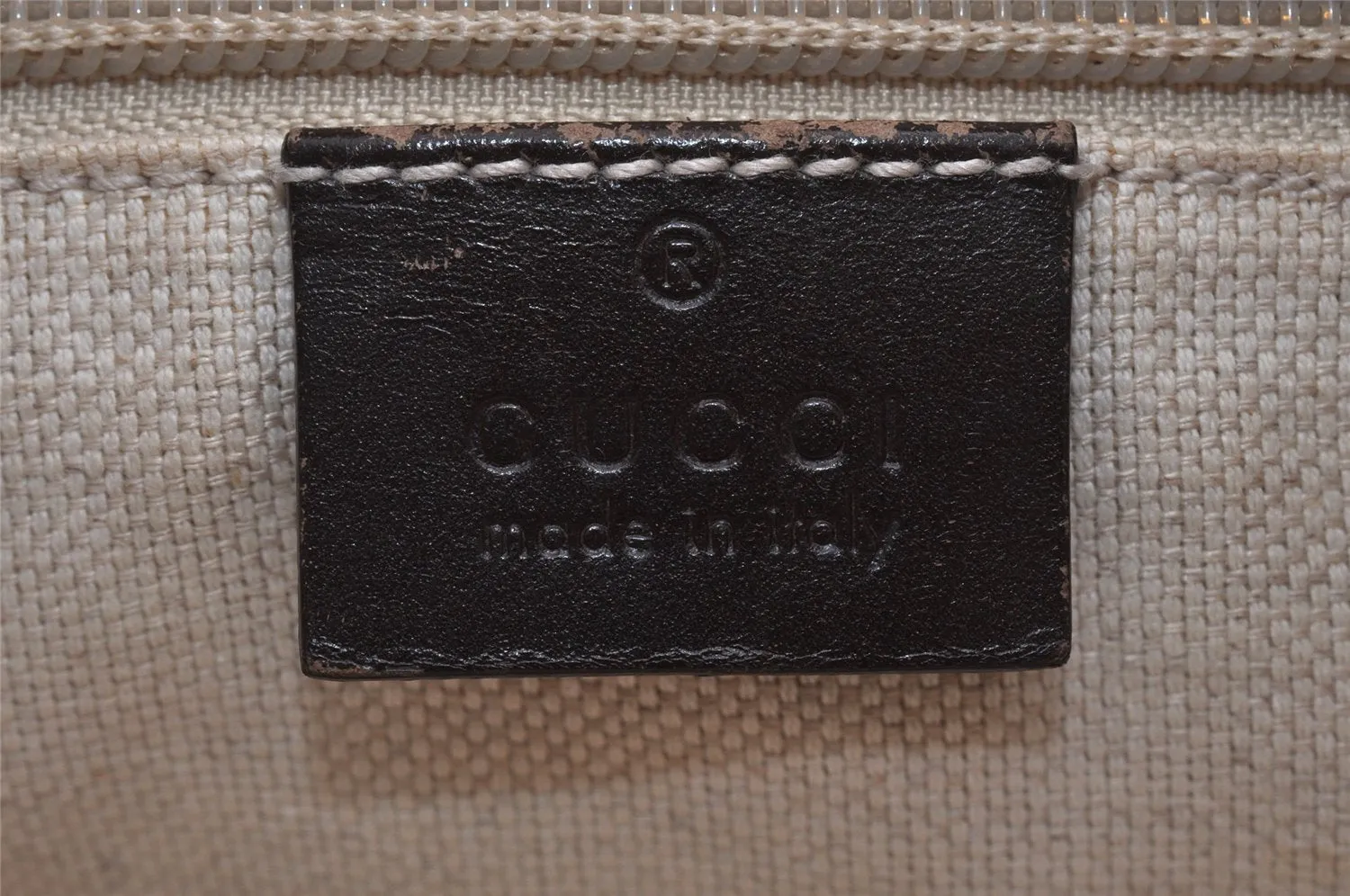 Authentic GUCCI Vintage 2Way Shoulder Tote Bag GG PVC Leather 353440 Brown 2319K
