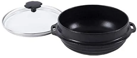 Authentic Korean Culinary 17cm Mini Cast Iron Cooking Pot