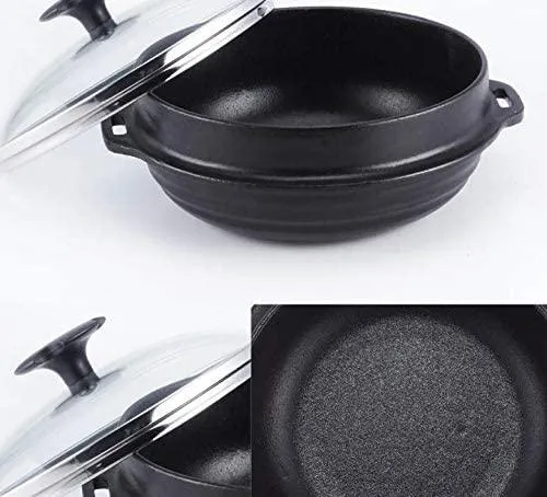 Authentic Korean Culinary 17cm Mini Cast Iron Cooking Pot