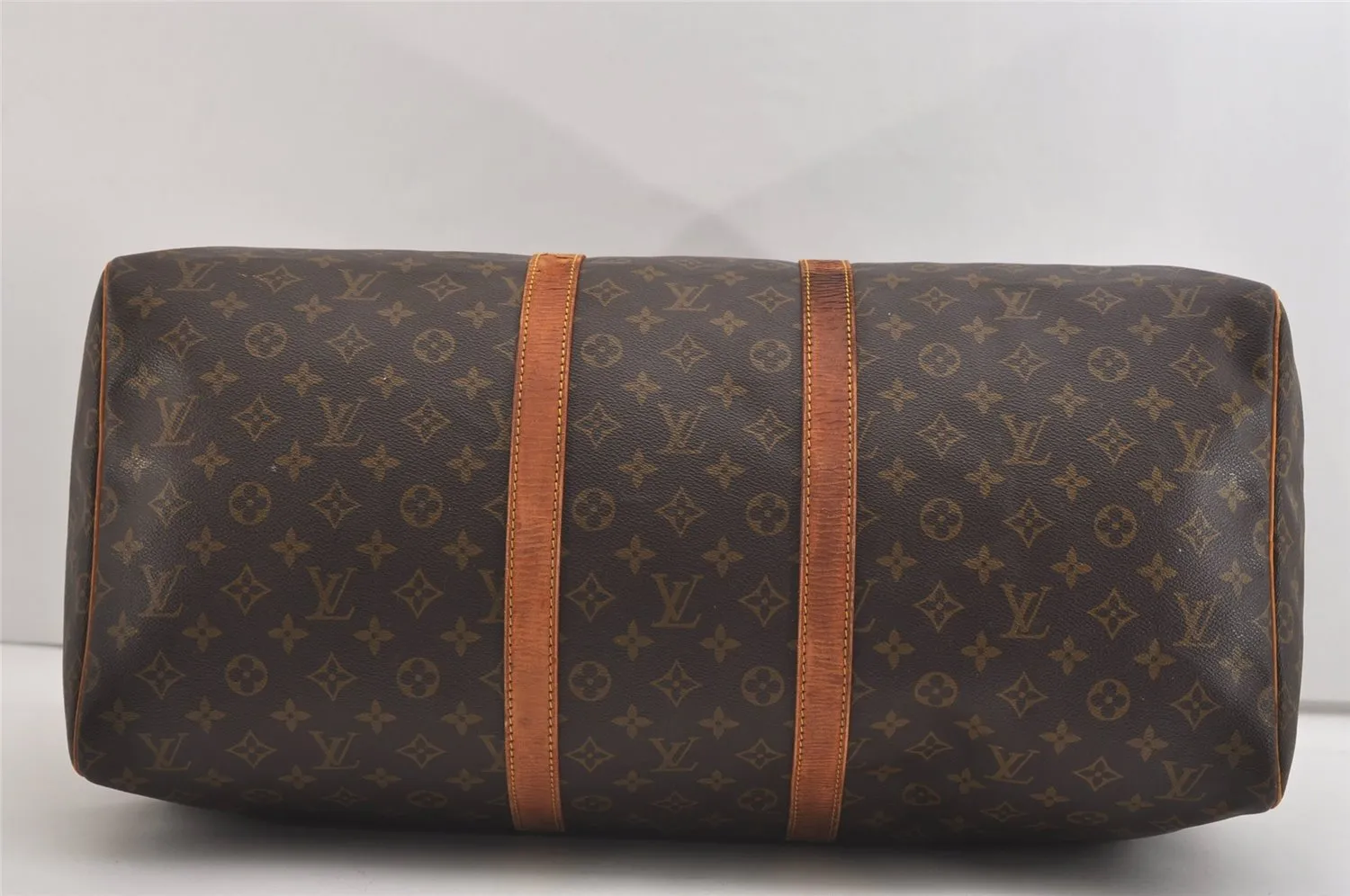 Authentic Louis Vuitton Monogram Keepall 55 Travel Boston Bag M41424 LV 5771J