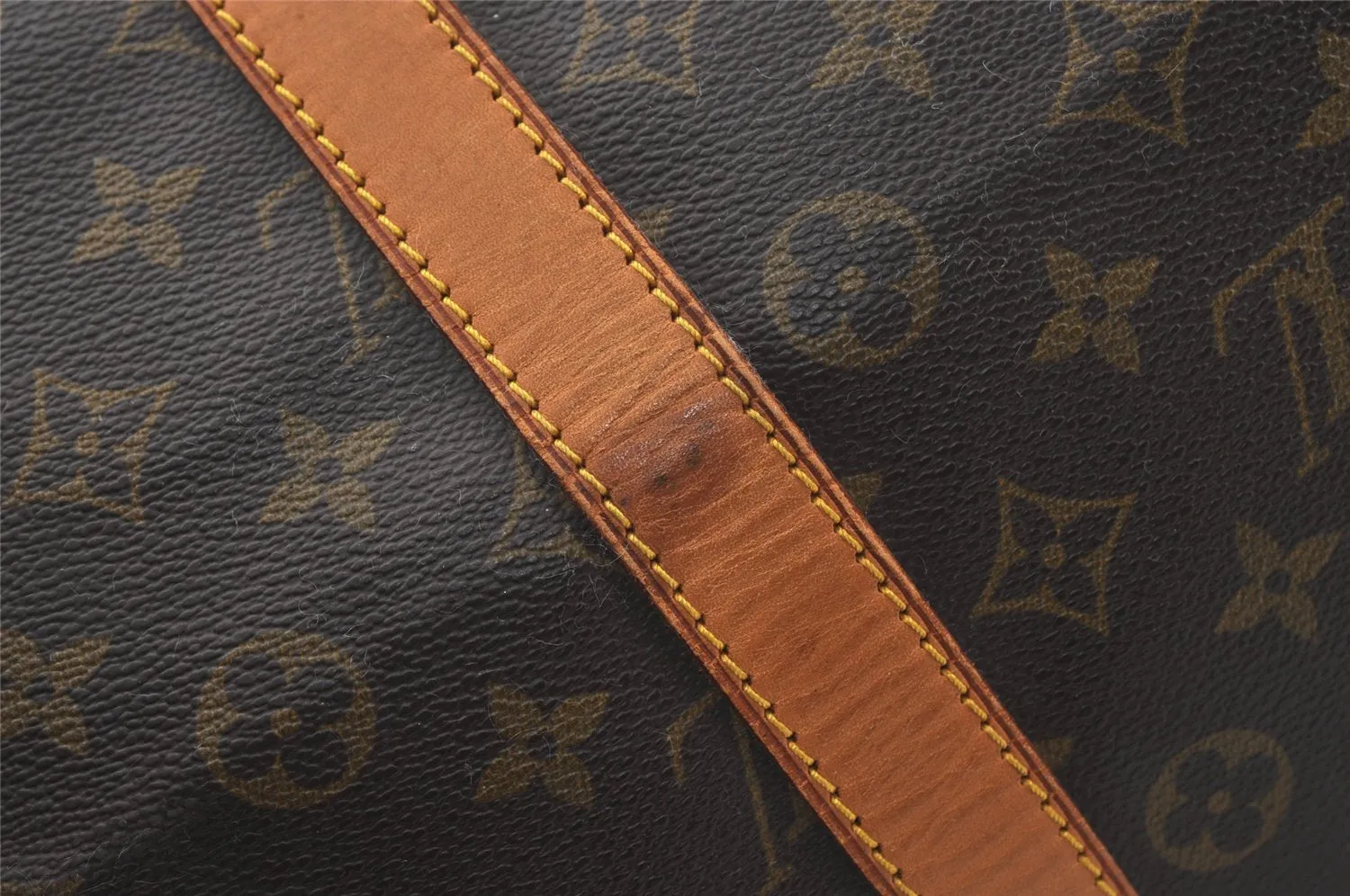 Authentic Louis Vuitton Monogram Keepall Bandouliere 55 M41414 Boston Bag 2960J