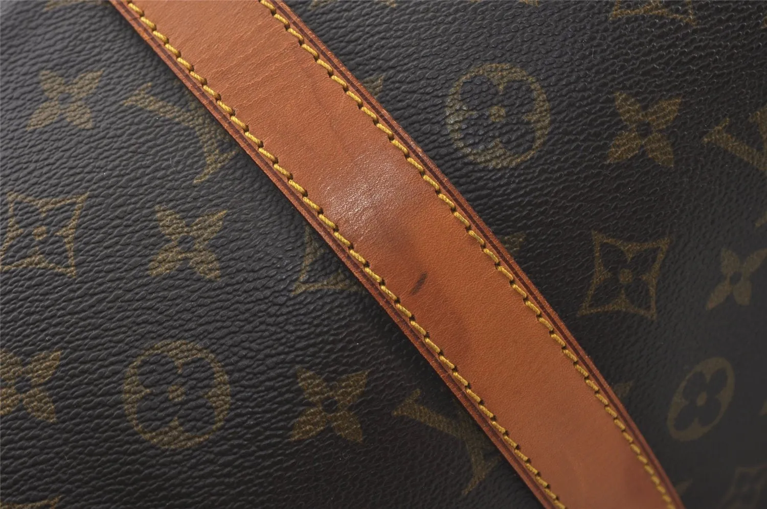 Authentic Louis Vuitton Monogram Keepall Bandouliere 55 M41414 Boston Bag 2960J
