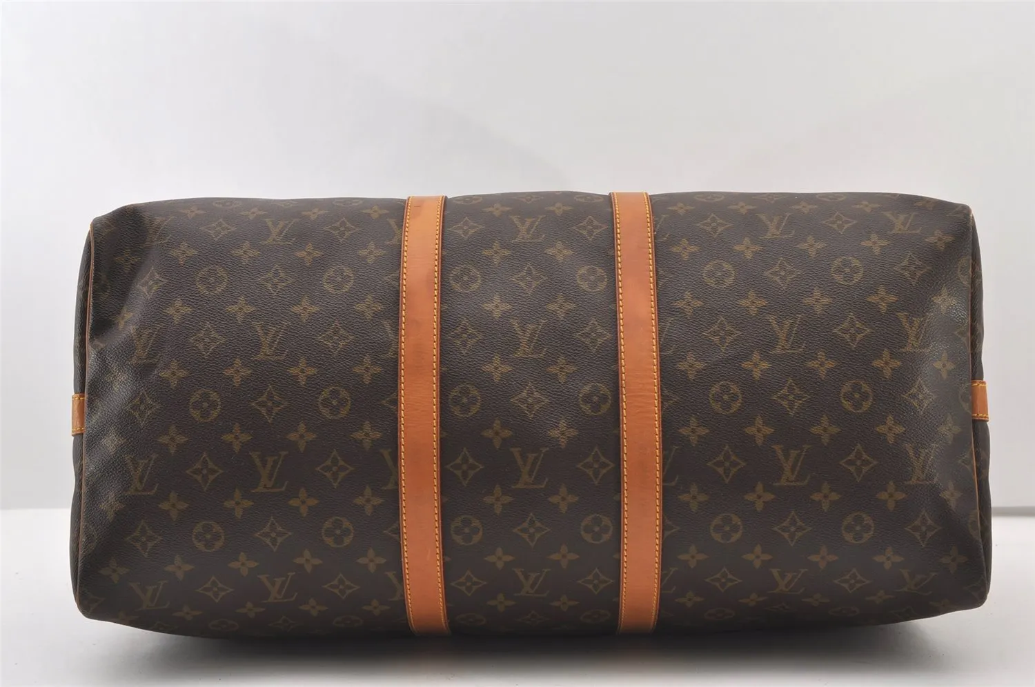 Authentic Louis Vuitton Monogram Keepall Bandouliere 55 M41414 Boston Bag 2960J