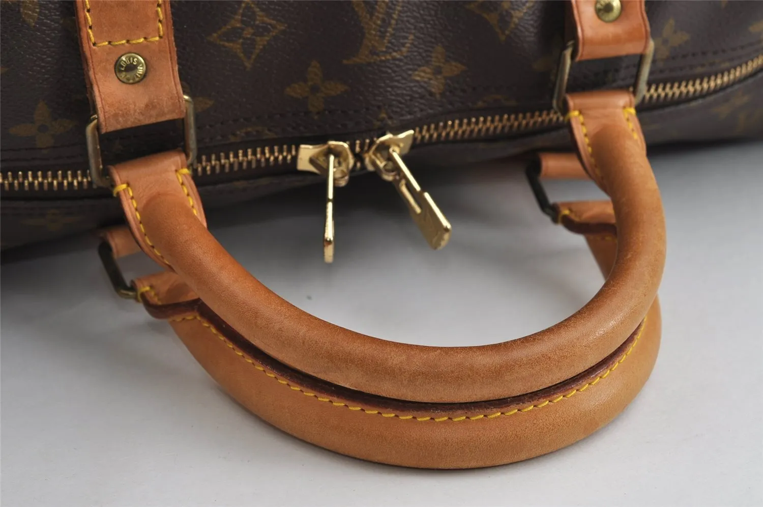 Authentic Louis Vuitton Monogram Keepall Bandouliere 60 M41412 Boston Bag 8230I