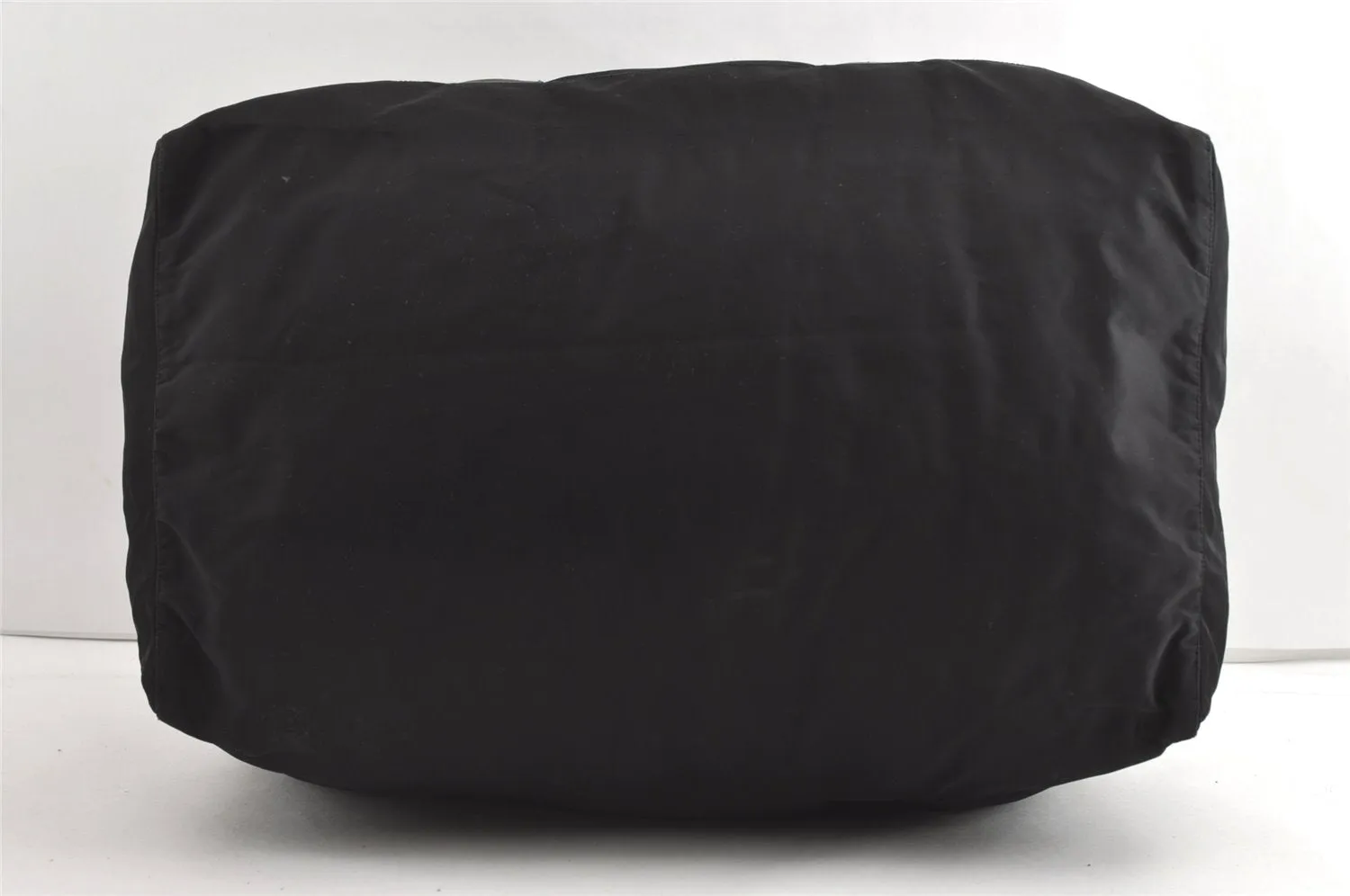Authentic PRADA Vintage Nylon Tessuto Leather 2Way Travel Boston Bag Black 8270J