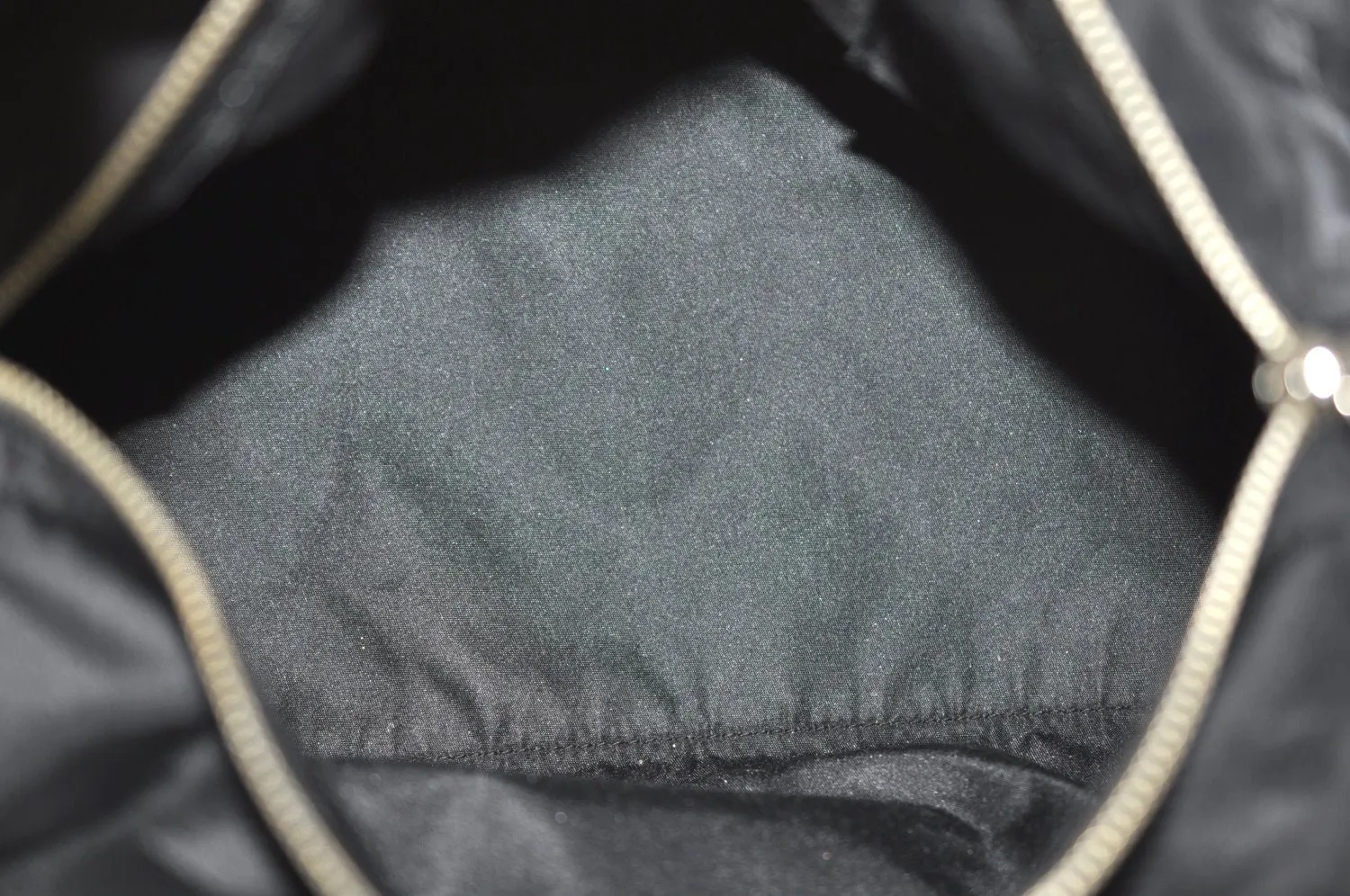 Authentic PRADA Vintage Nylon Tessuto Leather Hand Boston Bag Black 7592G
