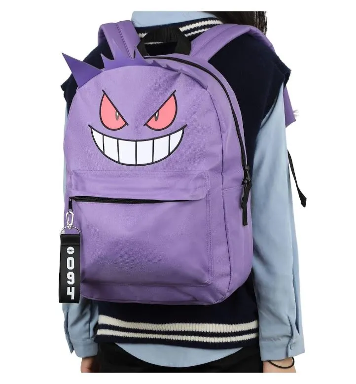 Backpack - Pokémon Gengar 3d - 16" Backpack with Chunky Webbing Strap