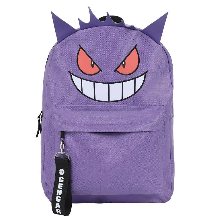 Backpack - Pokémon Gengar 3d - 16" Backpack with Chunky Webbing Strap
