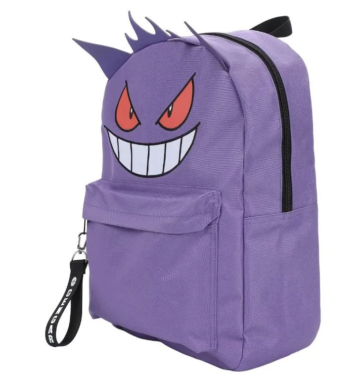Backpack - Pokémon Gengar 3d - 16" Backpack with Chunky Webbing Strap