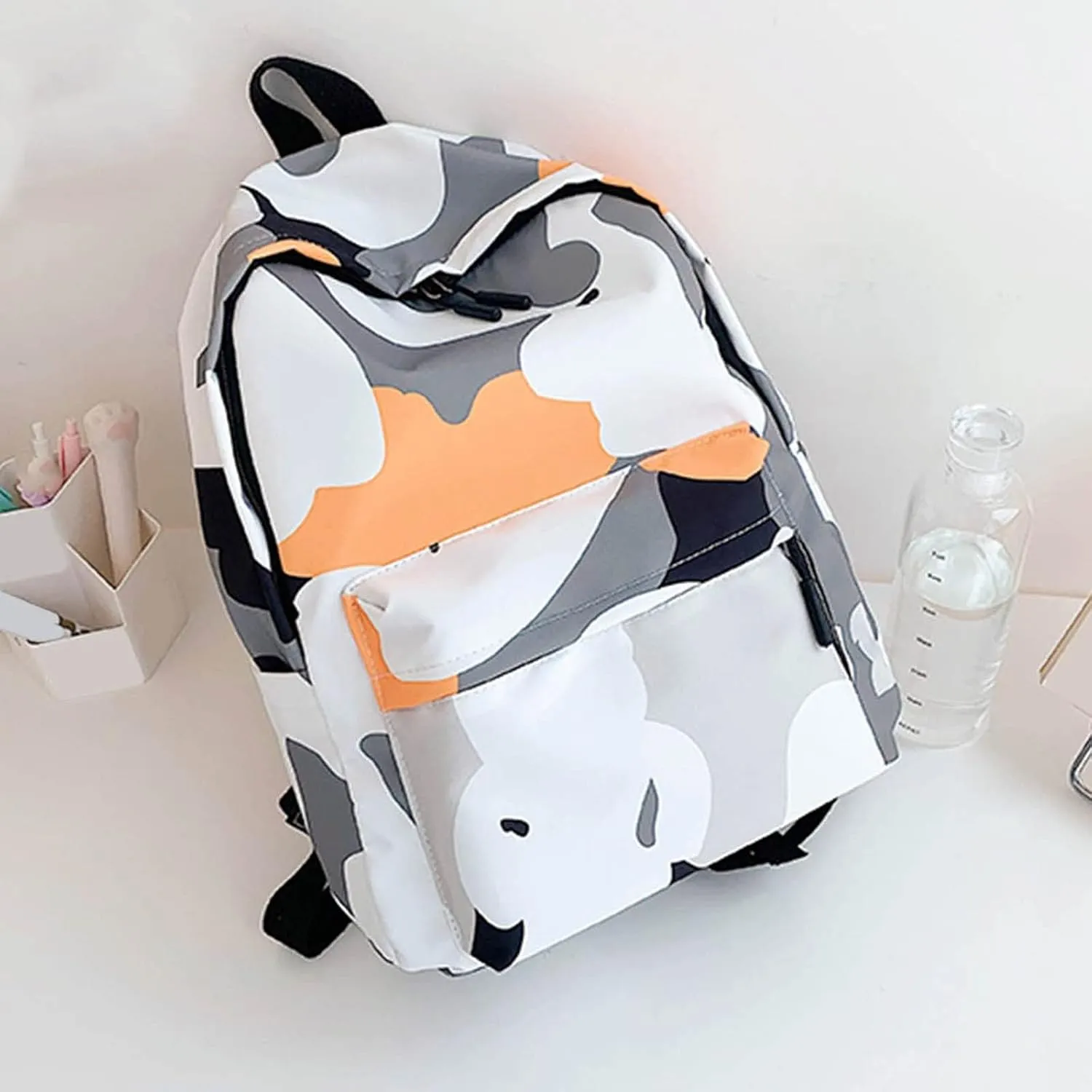 Backpack Purses for Women Retro Large Capacity Solid Soft Fashion Backpacks Anti Theft Crossbody Bags for Women(Grey)