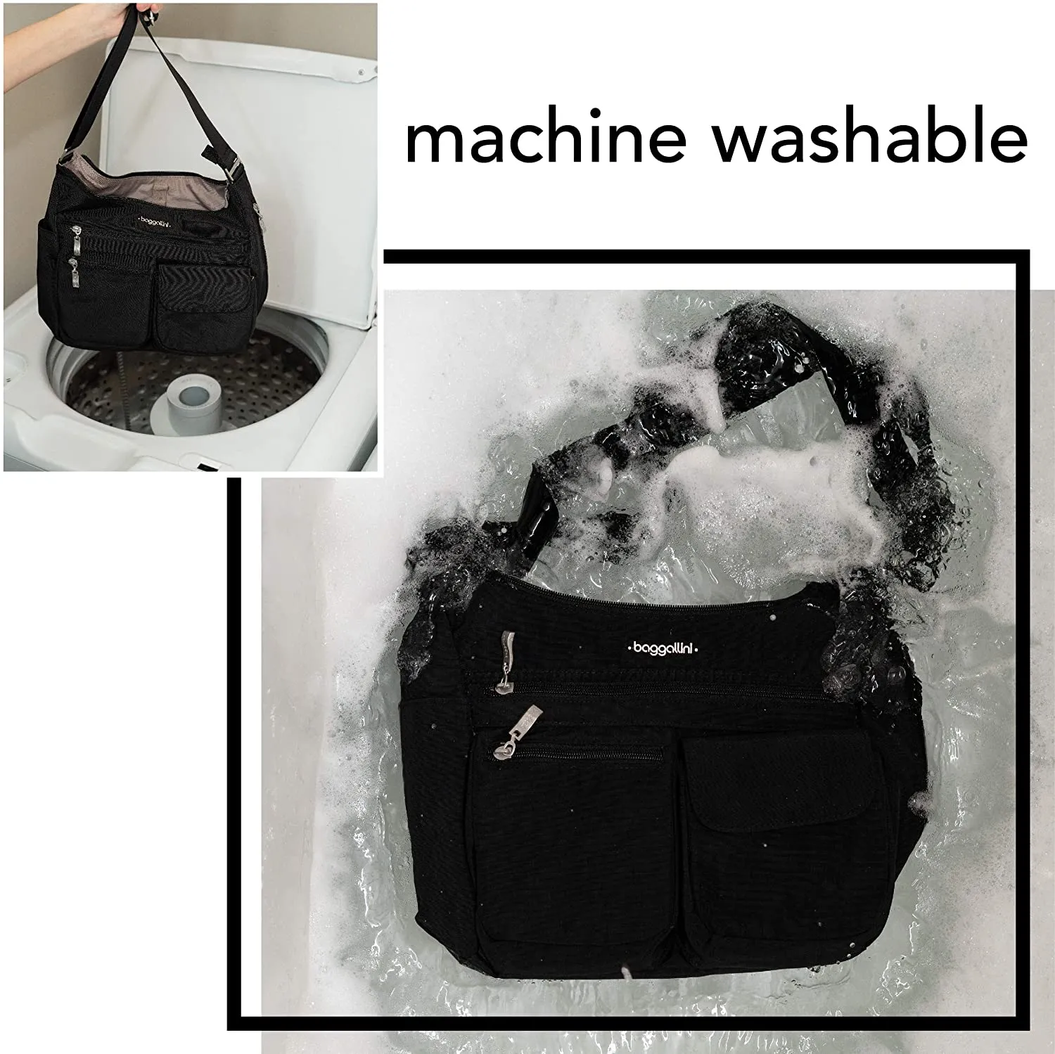 Baggallini Uptown Bagg With RFID Phone Wristlet