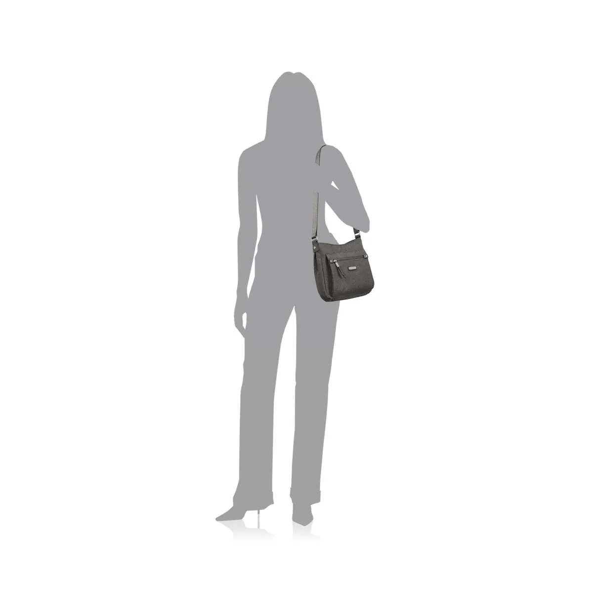 Baggallini Uptown Bagg With RFID Phone Wristlet