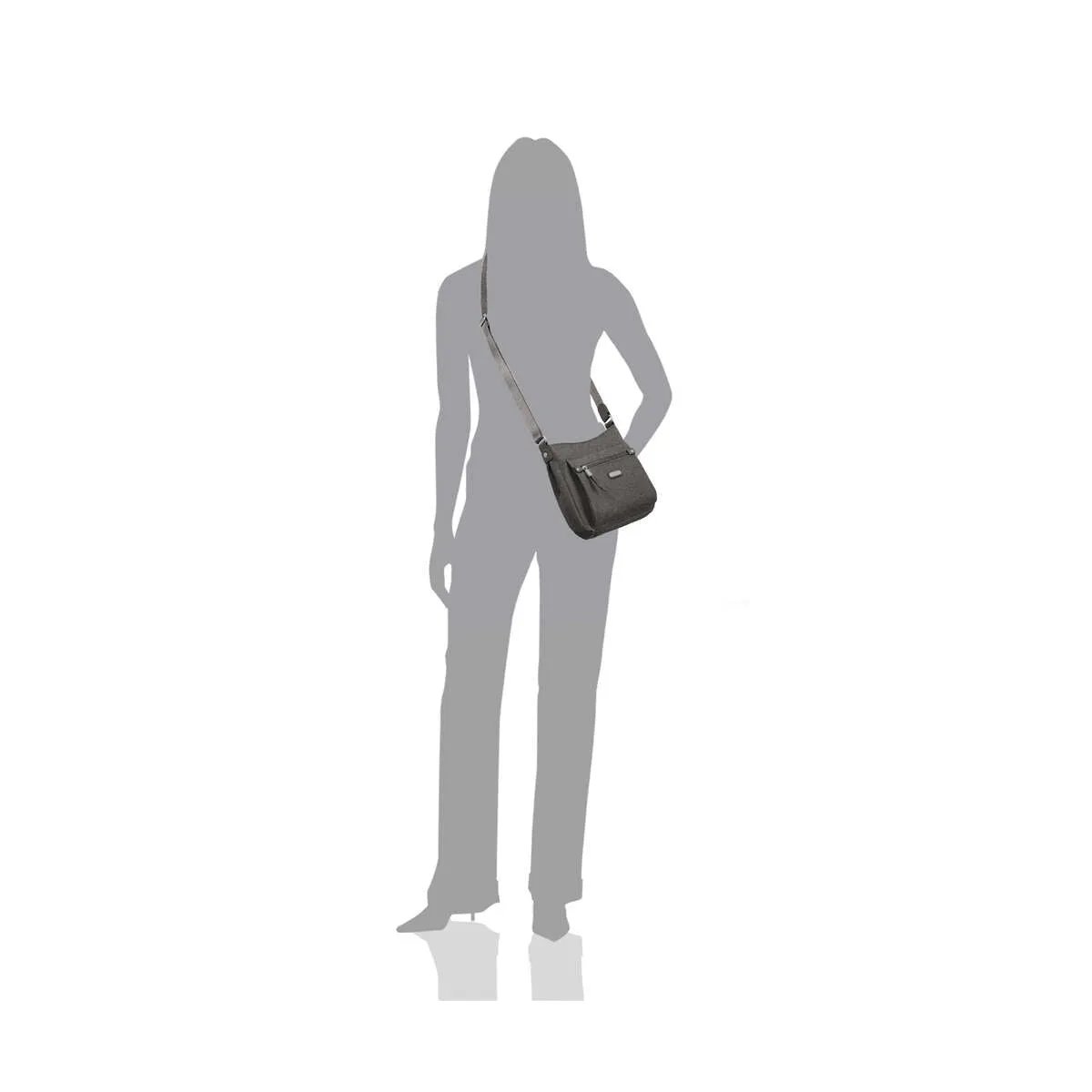 Baggallini Uptown Bagg With RFID Phone Wristlet