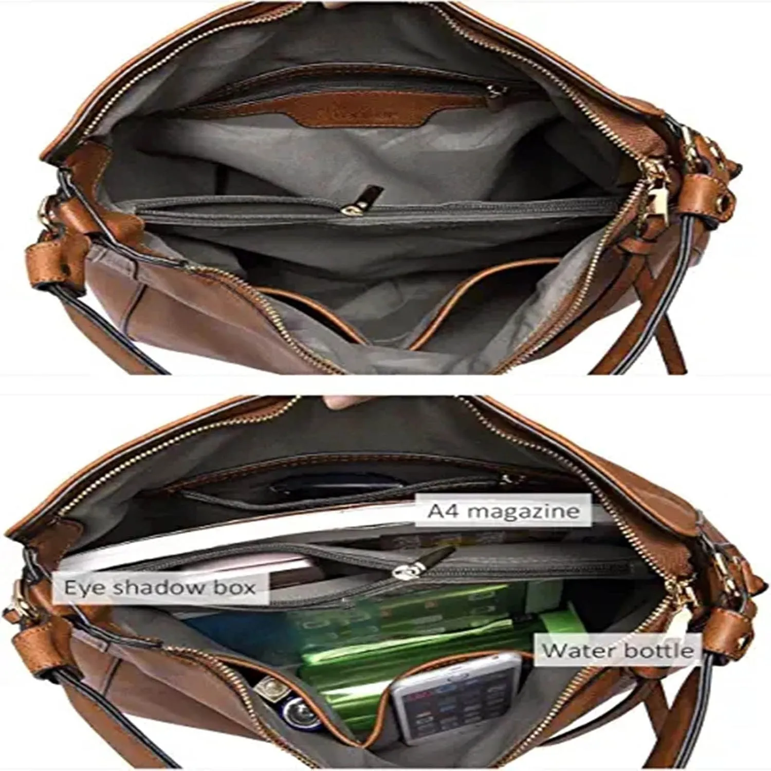 Bags For Women Retro Soft Leather Large Crossbody Bag Shoulder Handbags For Her Friends Travel College A