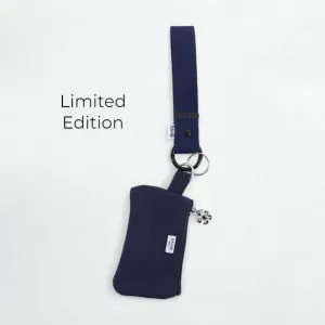 Bambi Wristlet Key & Card Holder in Navy Blue