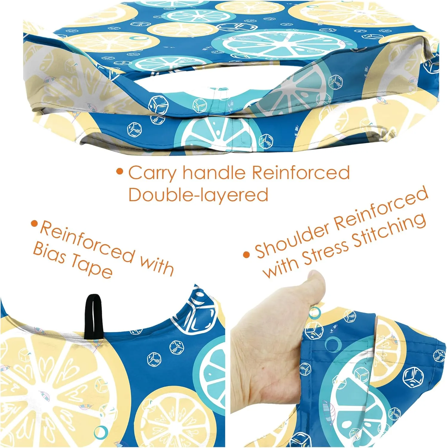BeeGreen Rolled Up Grocery Bags Reusable Shopping Bags Bulk Foldable for Groceries