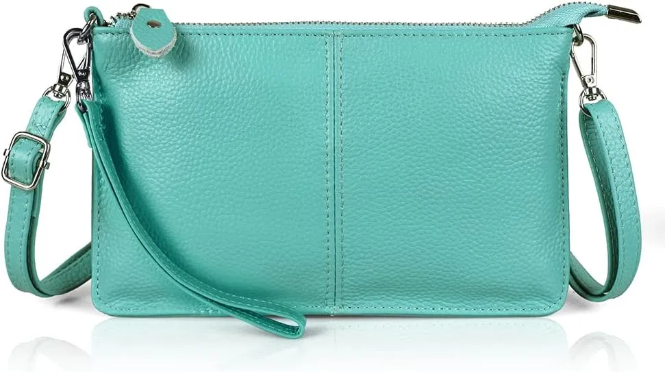 Befen Leather Wristlet Clutch Wallet Purses Small Envelope Crossbody Bags for Women