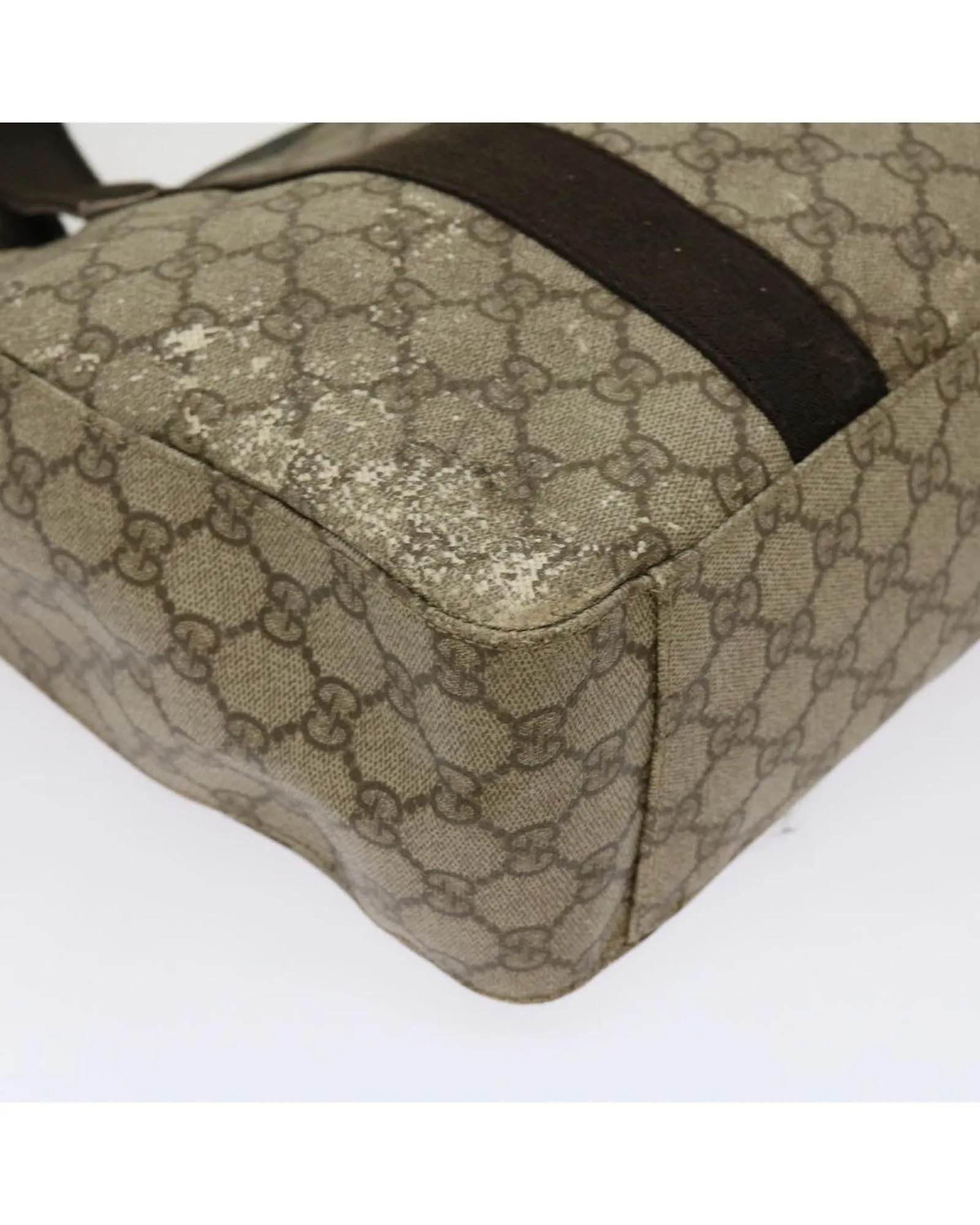 Beige GG Supreme Tote Bag in PVC and GG Canvas