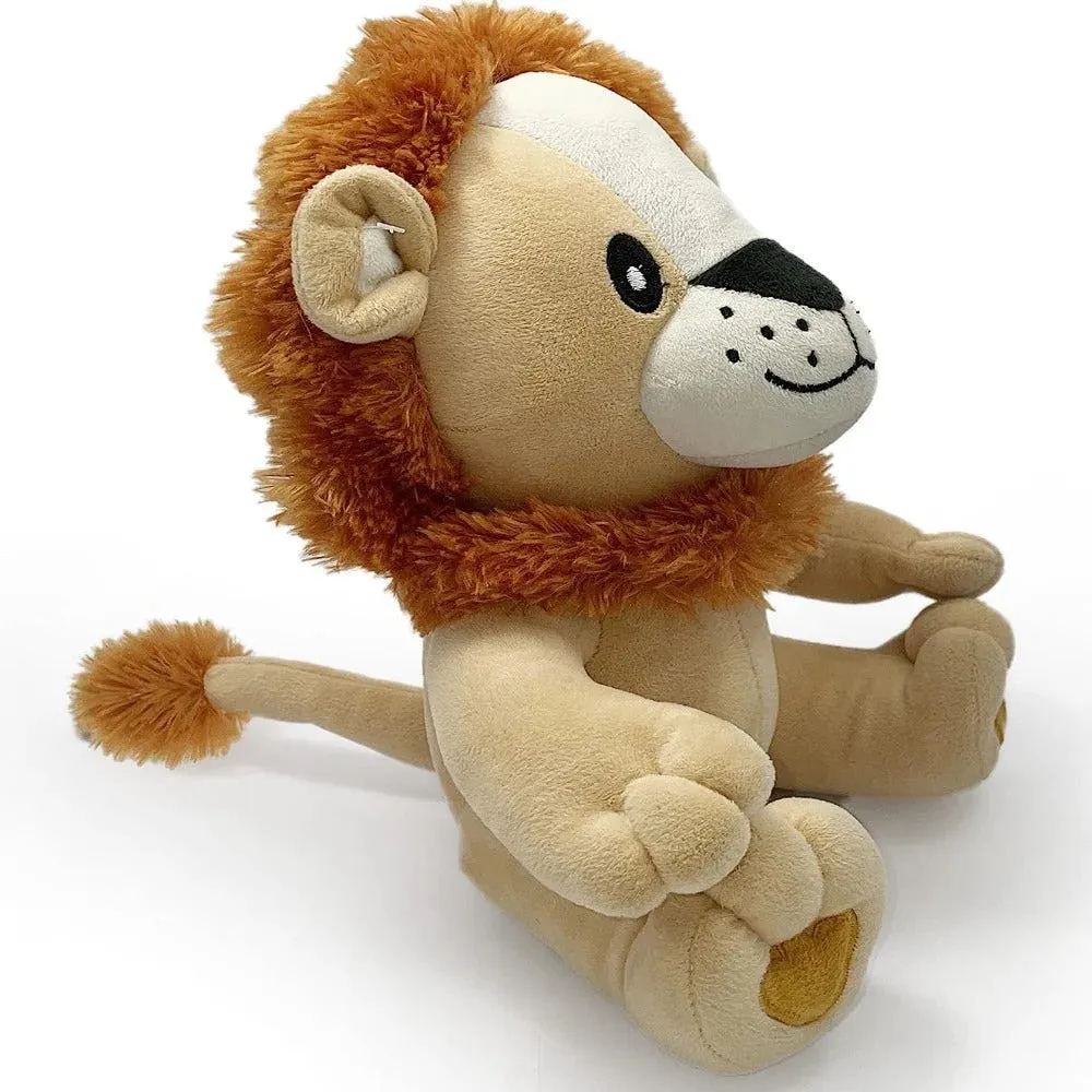 Beige Lion Plush Stuffed Soft Toy- Length 27cm