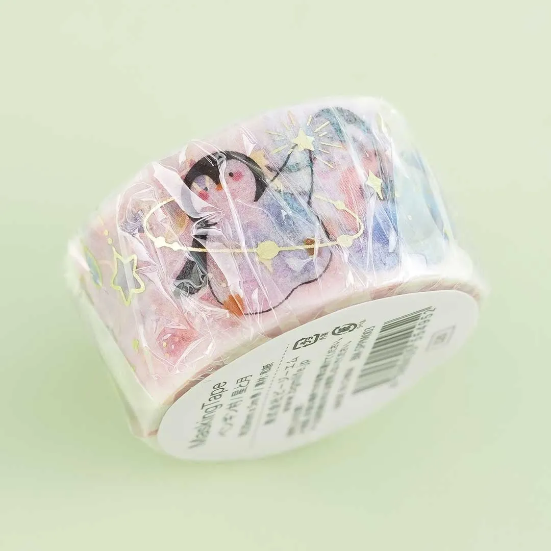 BGM Penguins Village Masking Tape - Moon & Stars