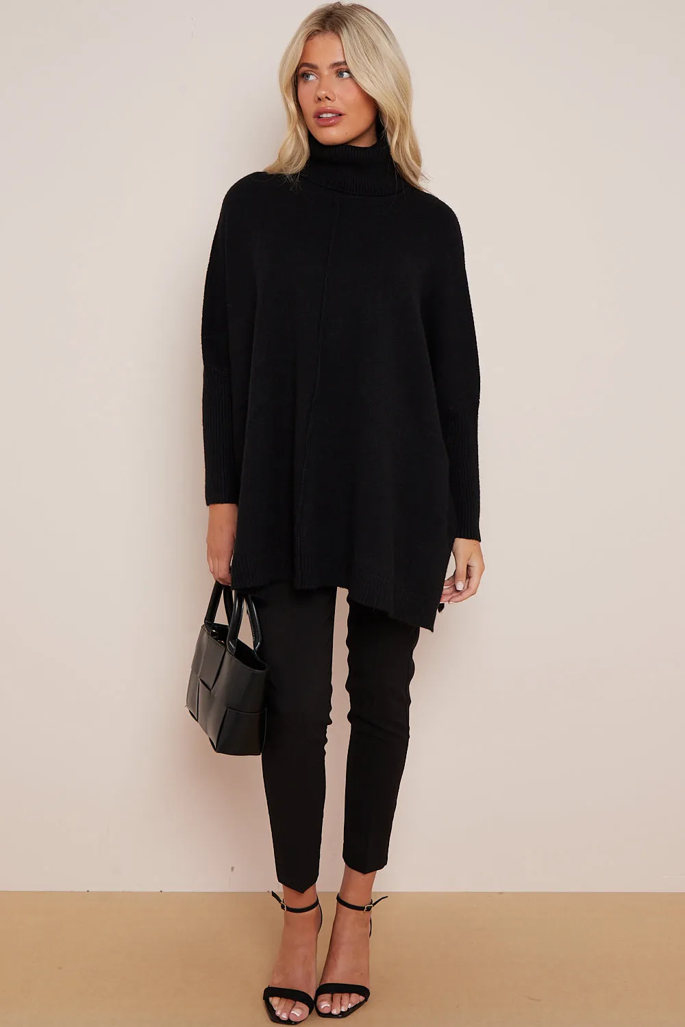Black 2 Piece Top Handle Handbag