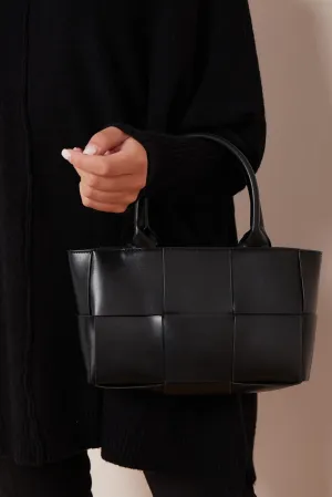 Black 2 Piece Top Handle Handbag