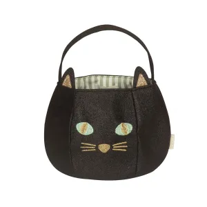 Black Cat Bucket Trick Or Treat Bag by Rockahula