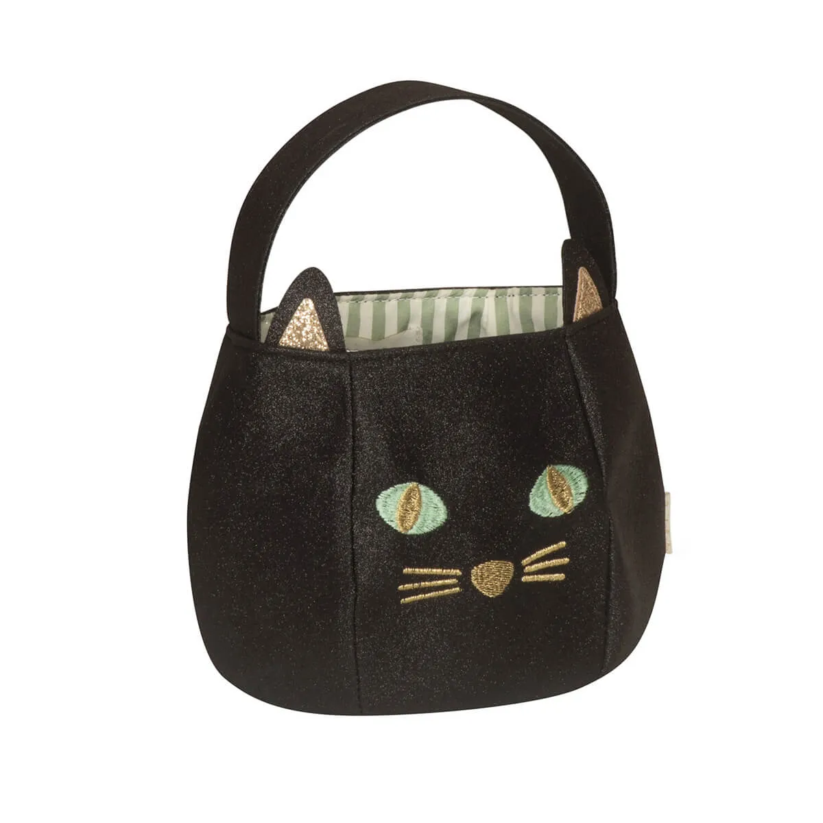 Black Cat Bucket Trick Or Treat Bag by Rockahula
