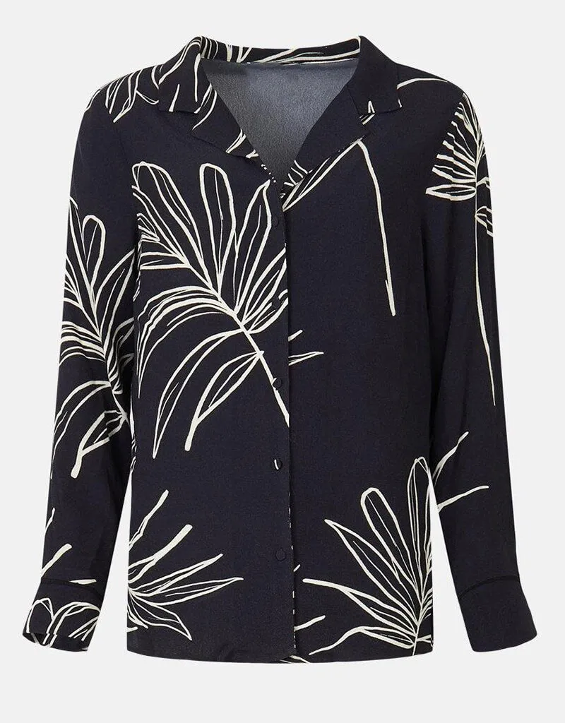 Black Latest Printed Oversize Shirt & Pant