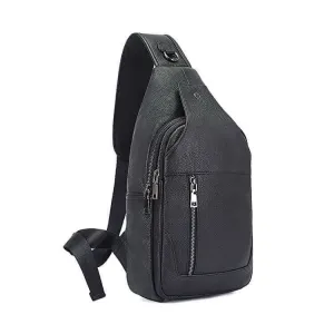 Black Leather Crossbody Sling Bag NZ | Stylish & Functional