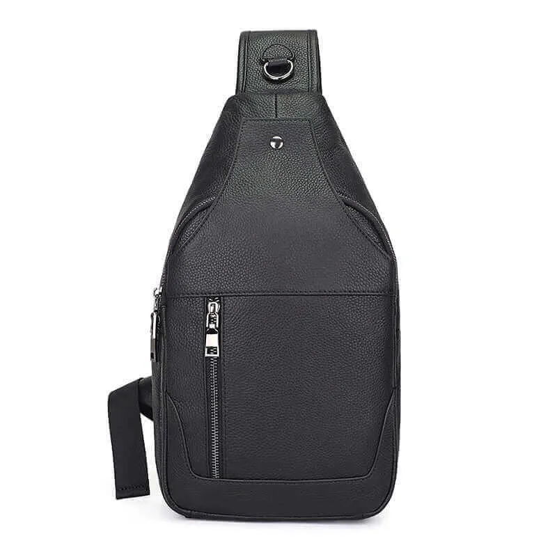 Black Leather Crossbody Sling Bag NZ | Stylish & Functional