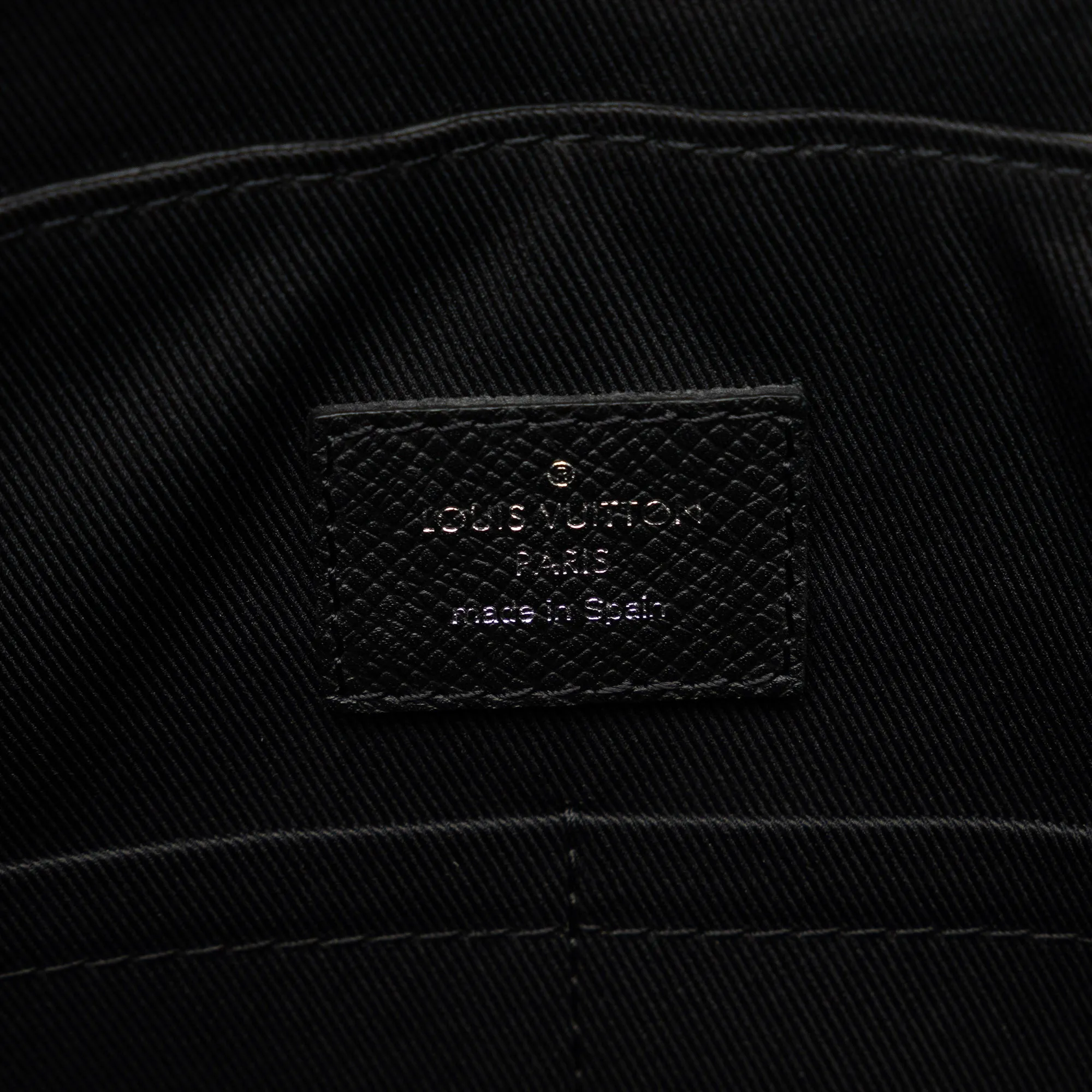 Black Louis Vuitton Taigarama Outdoor Flap Messenger Crossbody Bag