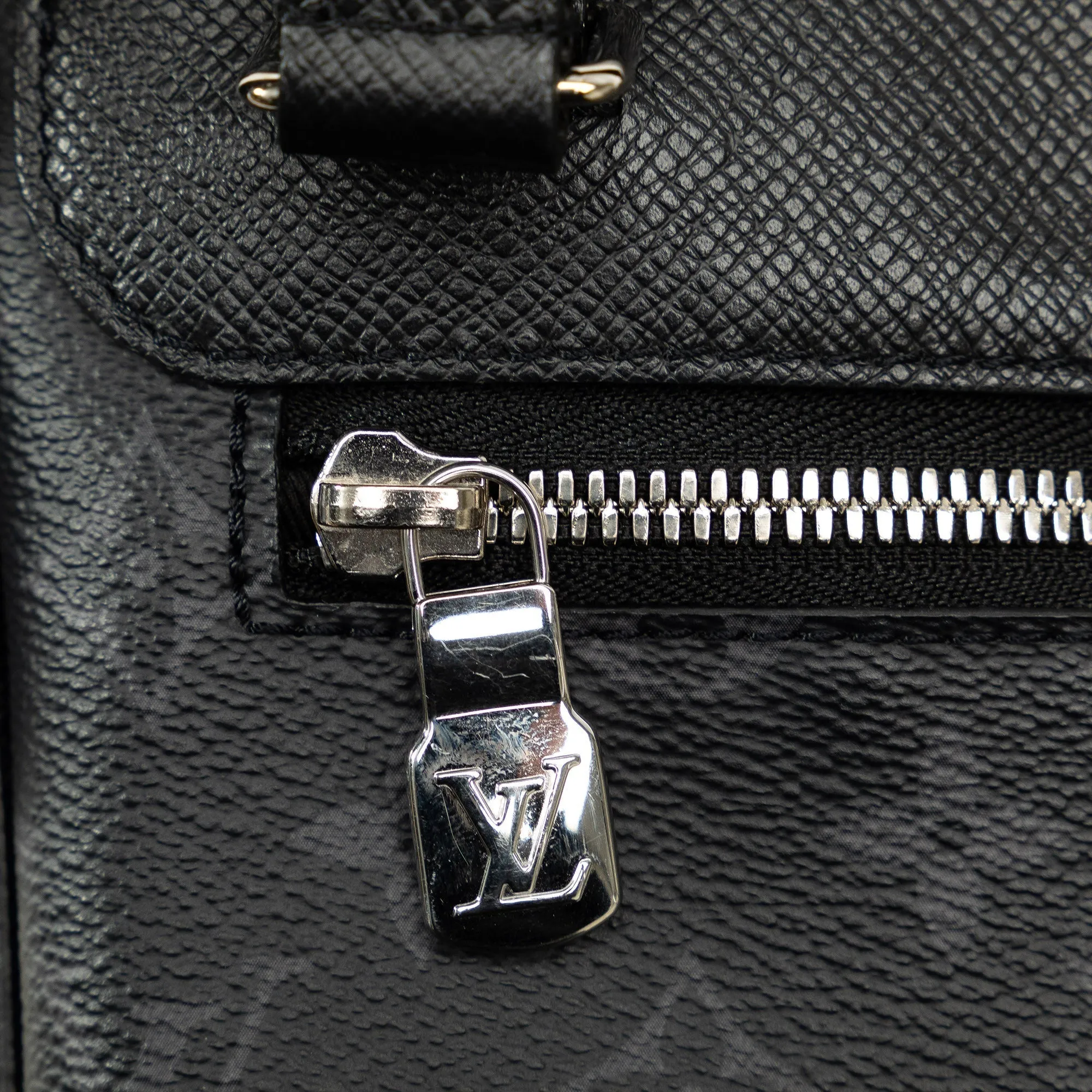 Black Louis Vuitton Taigarama Outdoor Flap Messenger Crossbody Bag