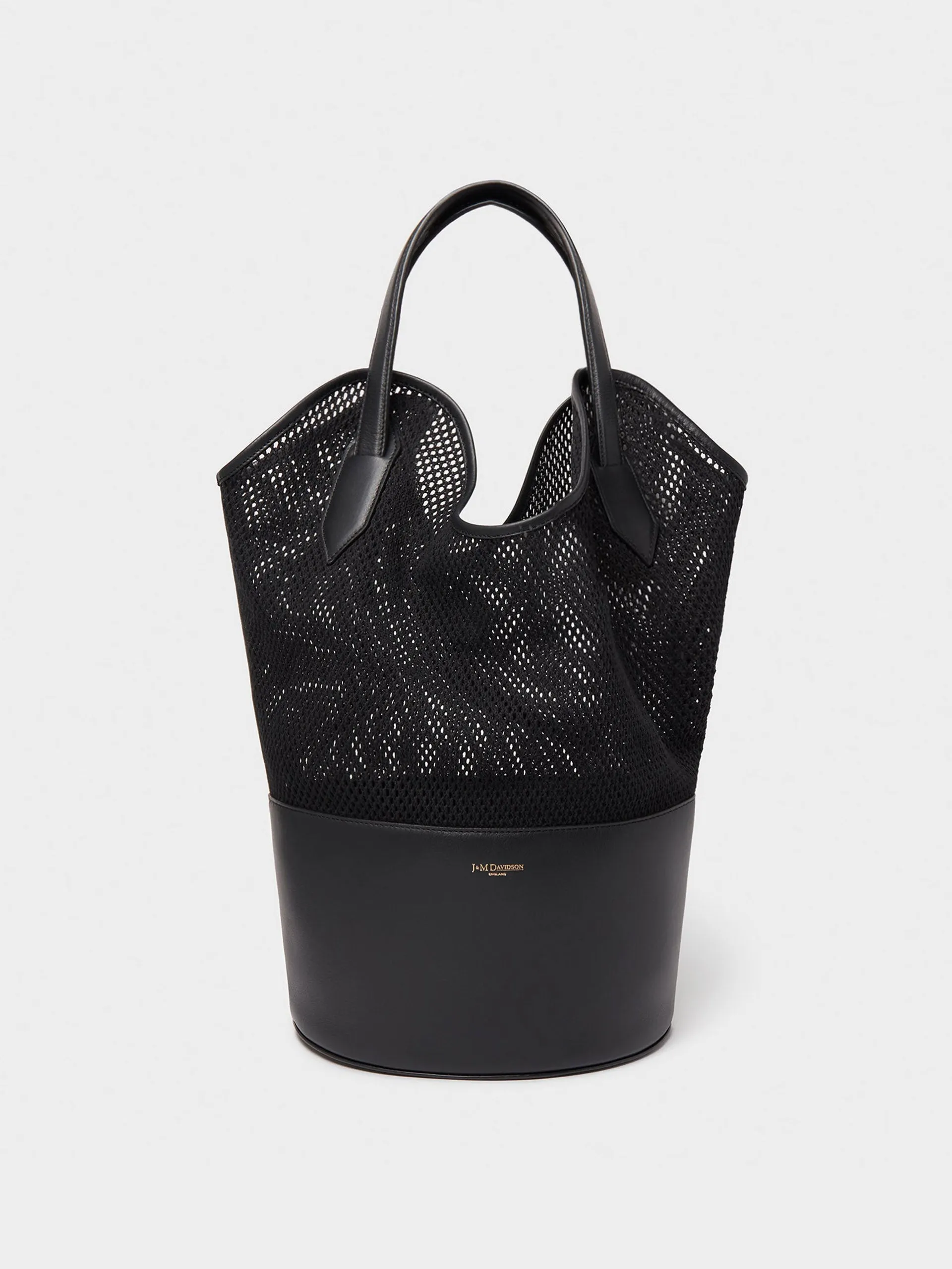 Black Mesh Ray bucket bag