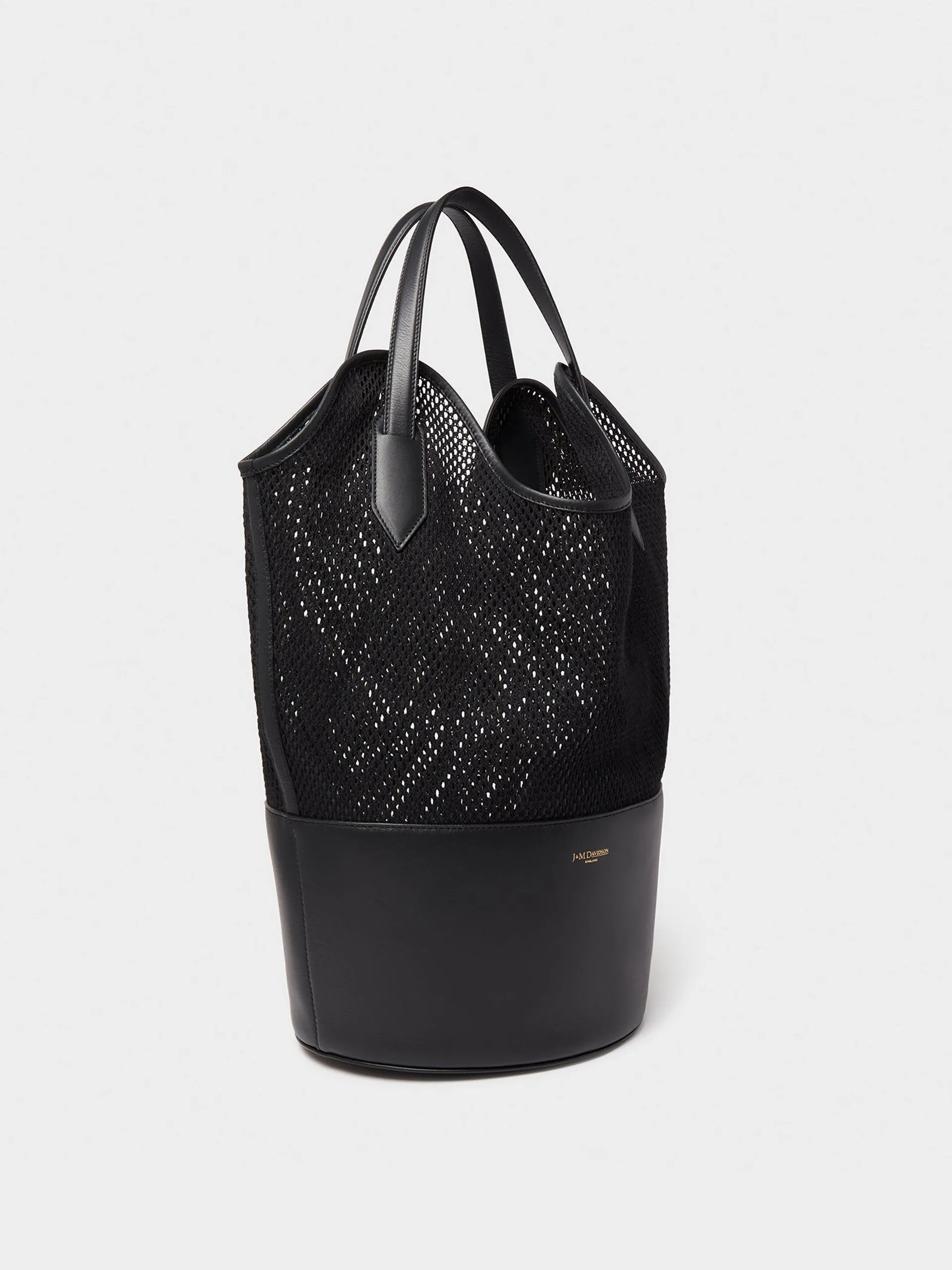 Black Mesh Ray bucket bag
