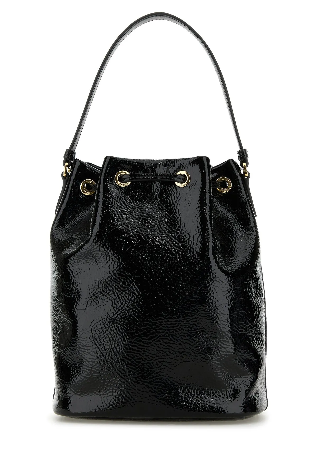 Black naplak Duet bucket bag