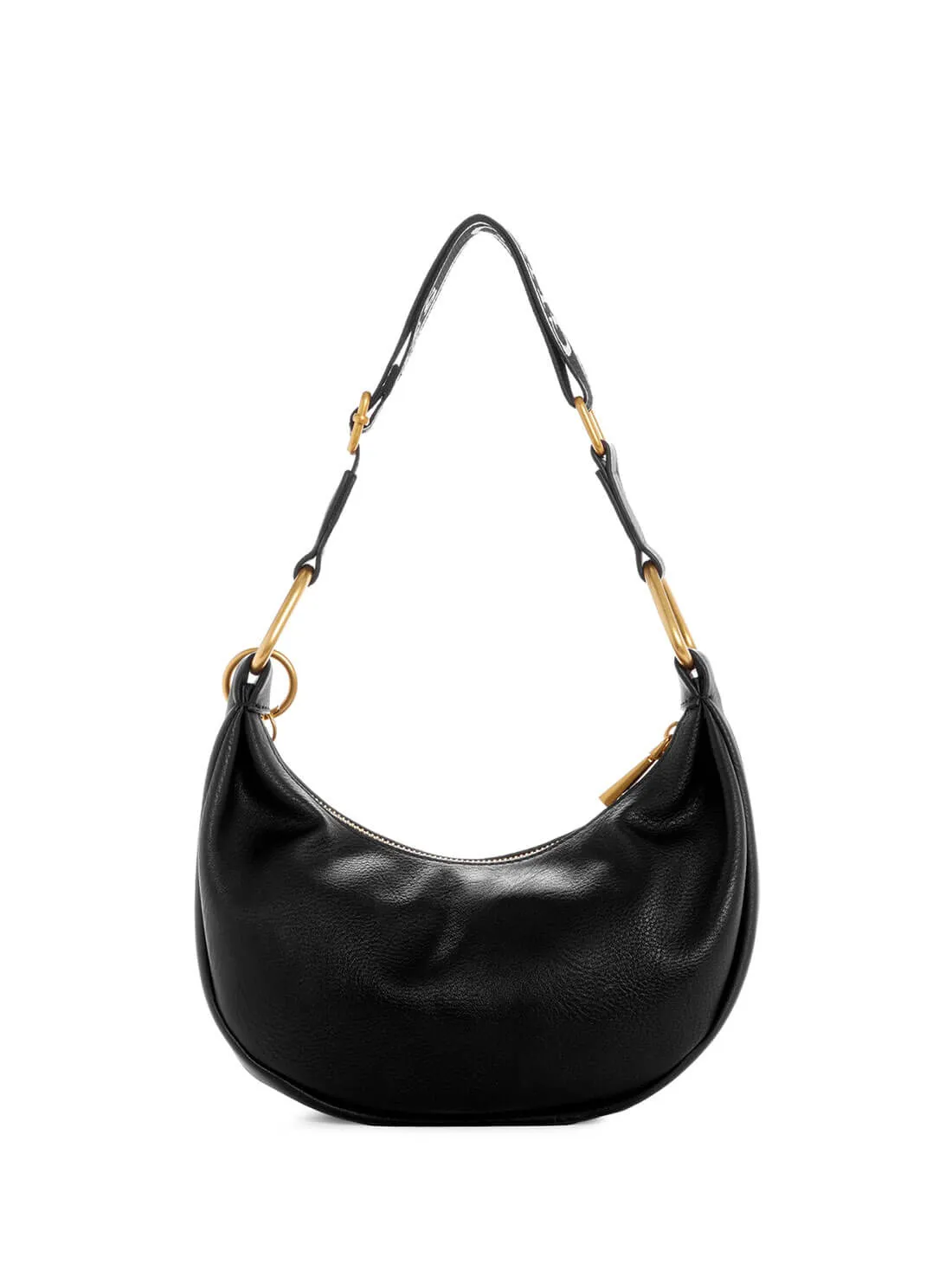 Black Natalya Mini Hobo Shoulder Bag