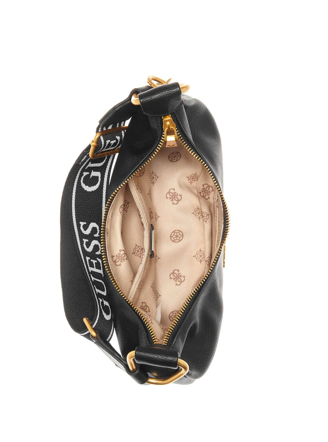 Black Natalya Mini Hobo Shoulder Bag
