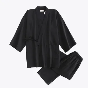 Black Samue Kimono Pants