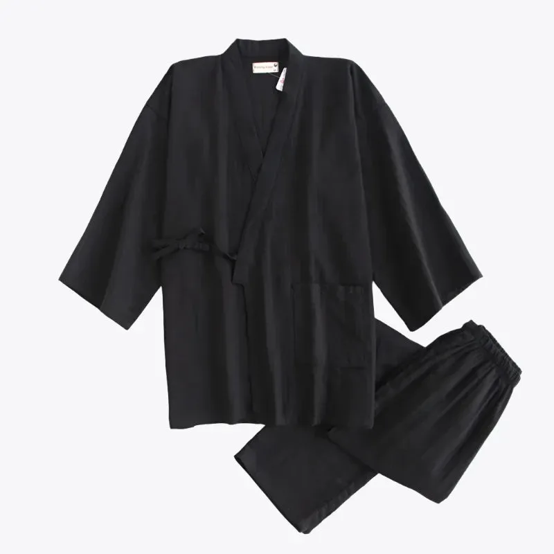 Black Samue Kimono Pants
