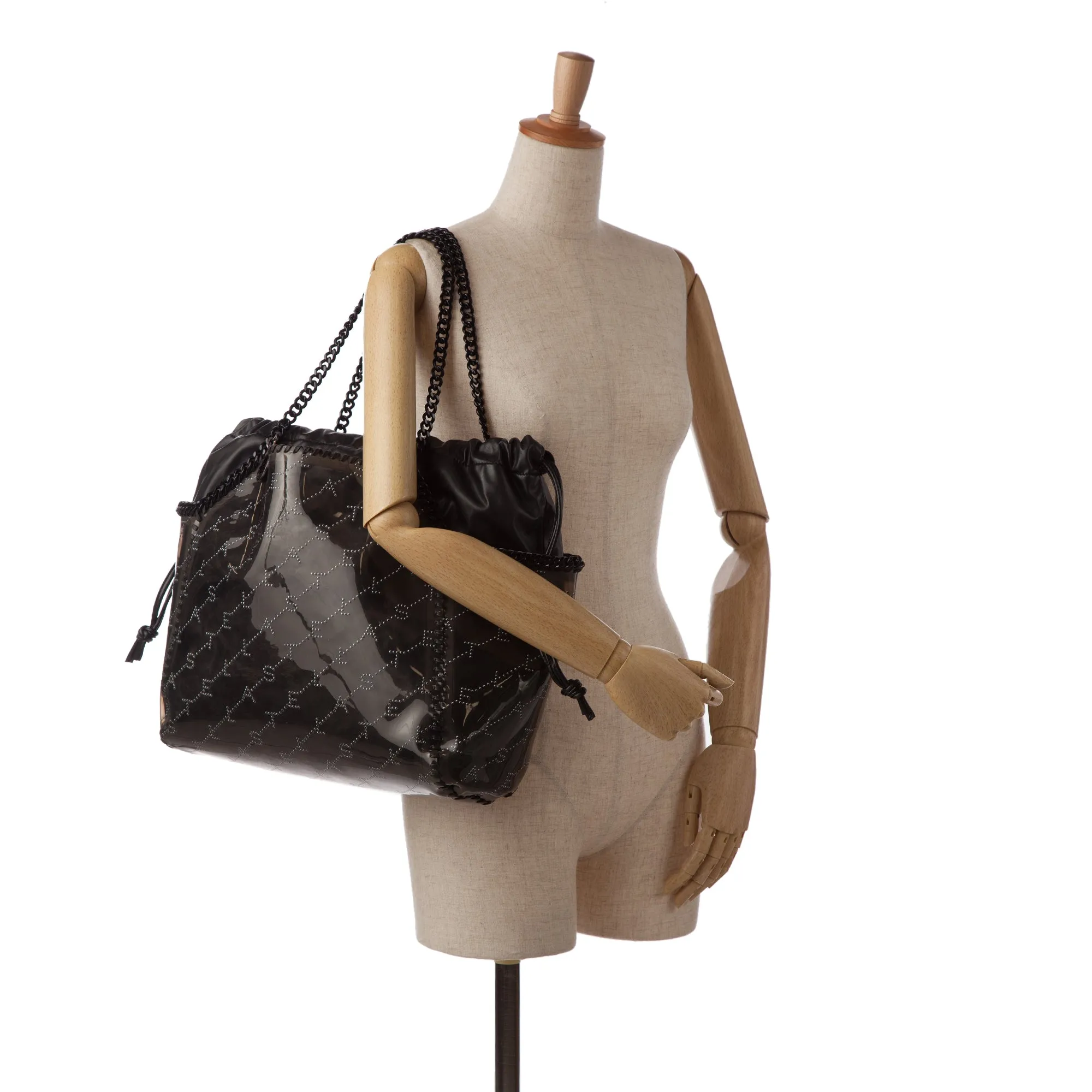 Black Stella McCartney Falabella PVC Tote